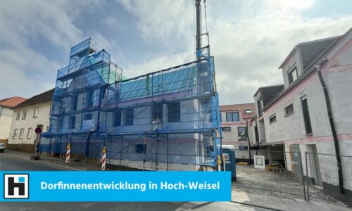 Baufortschritt in der Lindenbergstraße