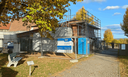 Sanierung der Trauerhalle schreitet voran