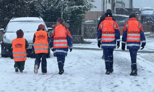 Tannenbaumsammelaktion der Jugendfeuerwehr