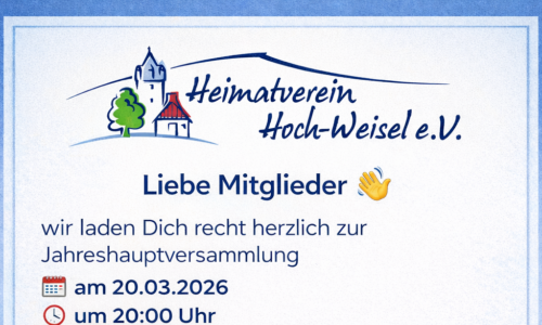 jhv_Heimatverein Tagesordnung JHV des Heimatvereins Hoch-Weisel e.V.