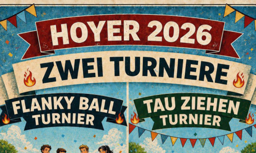 2026_Hoyer_Flunkyball_klein Jetzt anmelden! Flunkyball & Tauziehen Turnier -> Hoyer in Hoch-Weisel