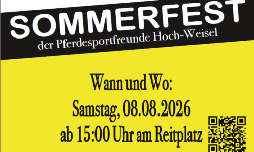Safe the Date! Sommerfest der Pferdesportfreunde